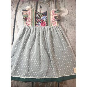 Rosa Flamenco Flower Dress NWOT